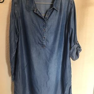 Time and tru, denim shirt, size large 12-14